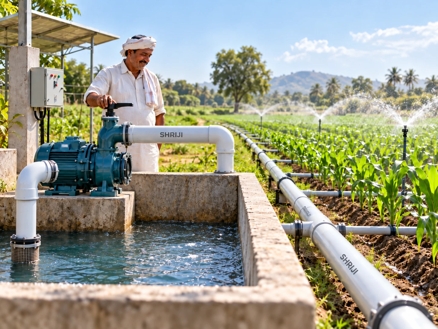 Agriculture, Lift Irrigation & Farm Water Schemes — SHRIJI Agricultural uPVC & Casing Pipes