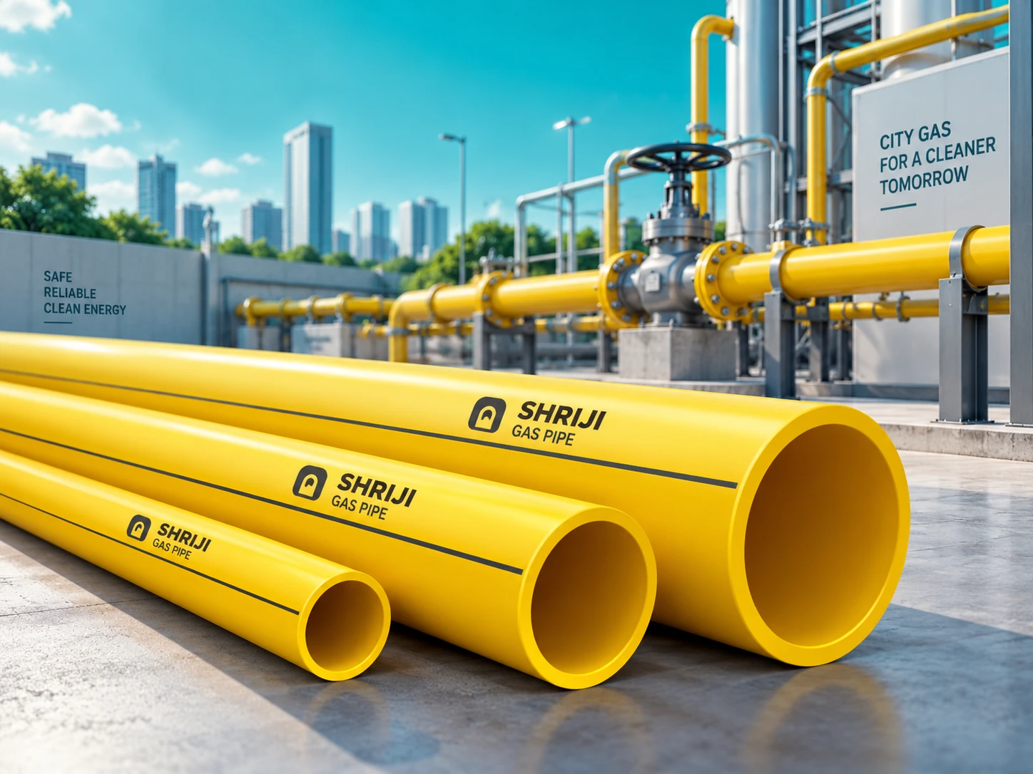 City Gas Distribution (CGD) & Industrial Gas Lines — SHRIJI Yellow Gas Pipes