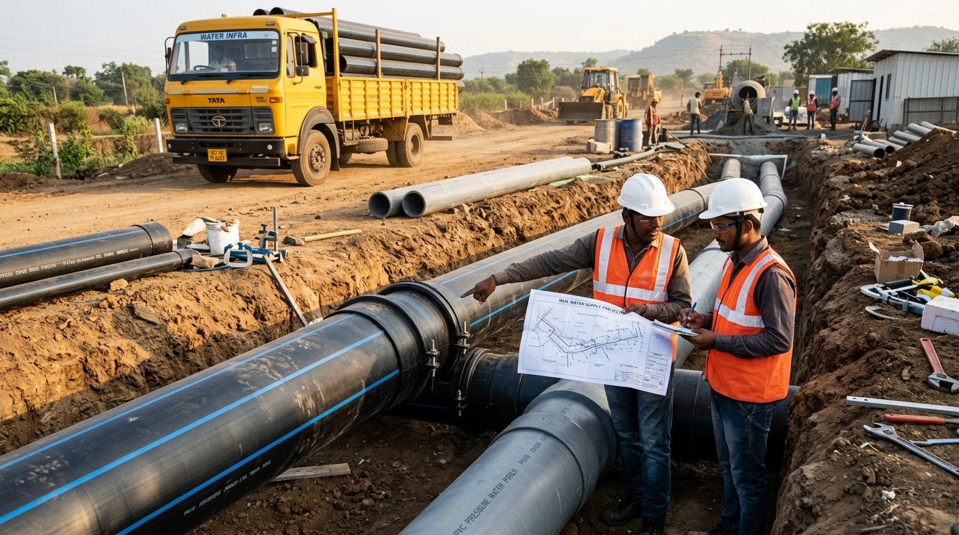 Civil infrastructure and municipal piping project supply